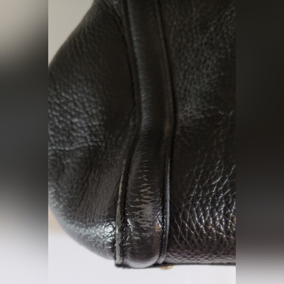 Borse In Pelle Black Leather Handbag Made in Italy - Picture 7 of 14
